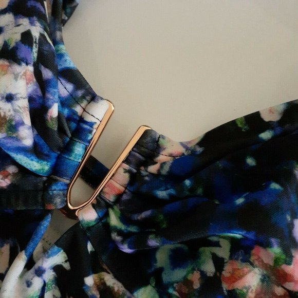 Badgley Mischka Swimwear Floral Tankini top Size 6 - Picture 6 of 6